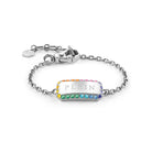 Philipp Plein Armband Unisex Plein Logo Silberfarben Bunt PJQEA03BU