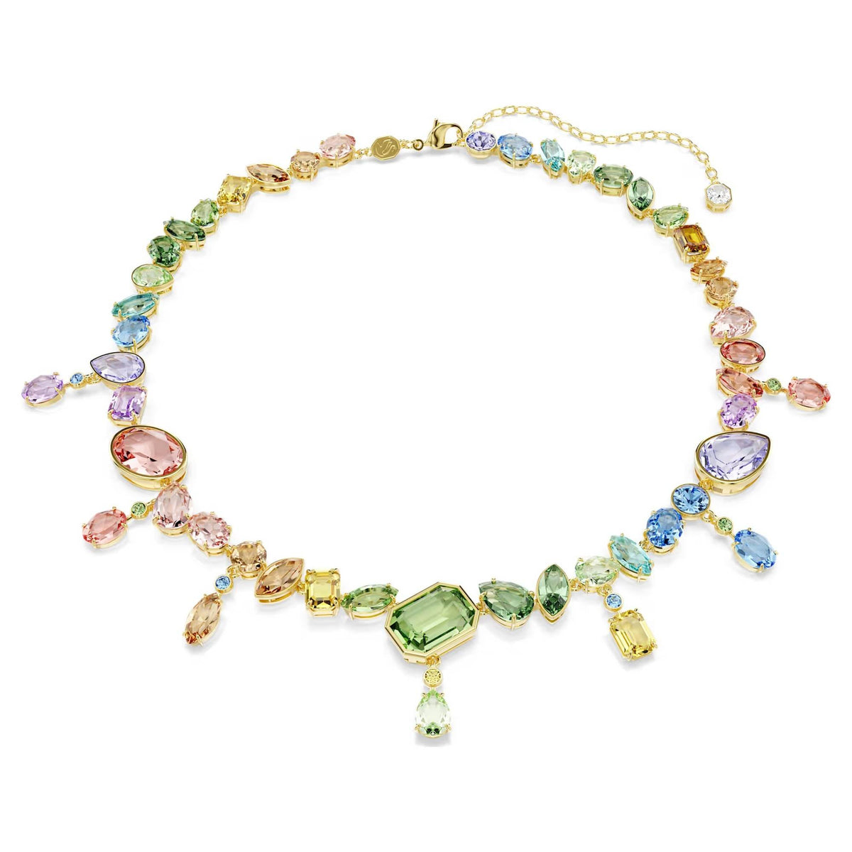 Swarovski Halskette Damen Gema All Around Ombre Mehrfarbig Goldfarben 5737443