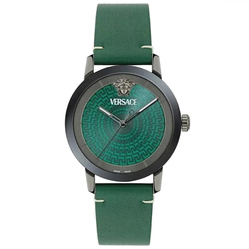 Versace Herrenuhr V‑Helix Grün VE9G00224