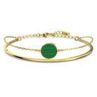 Swarovski Damen Ginger Armband Armreif Grün, Goldlegierungsschicht 5642949