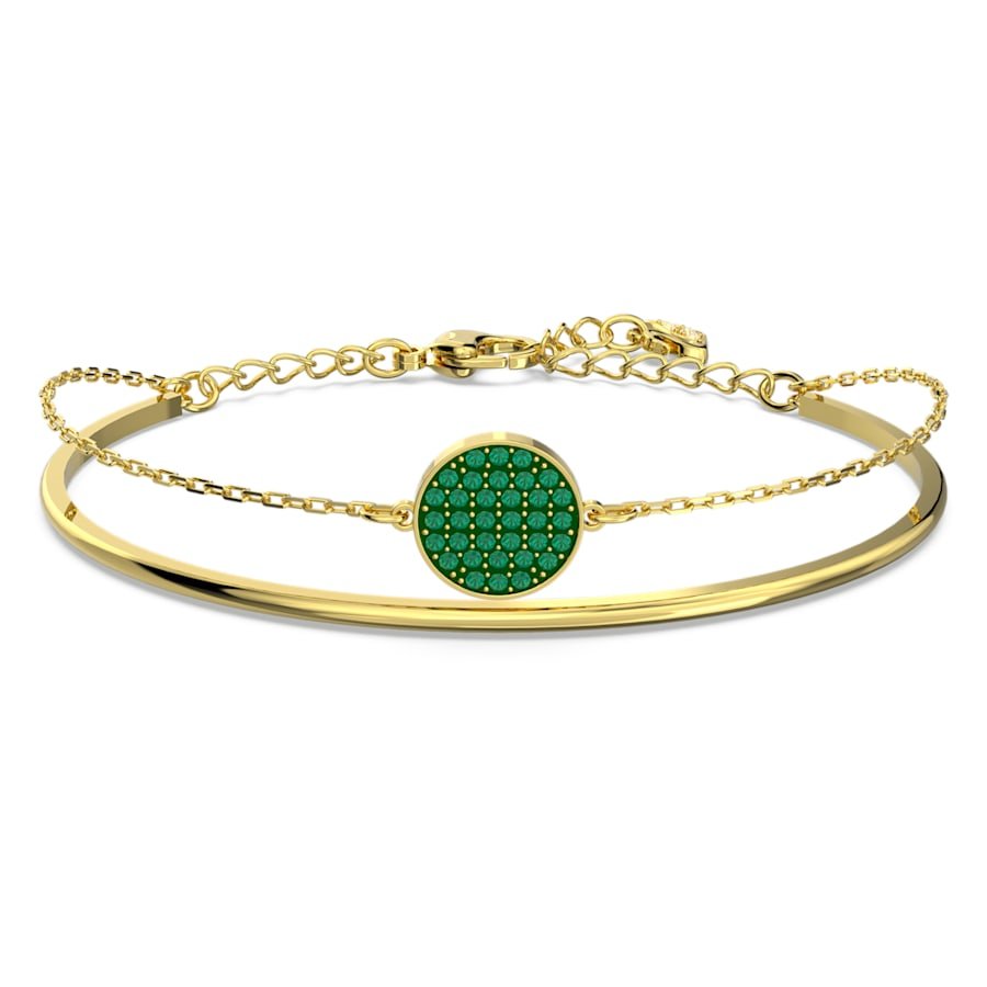 Swarovski Damen Ginger Armband Armreif Grün, Goldlegierungsschicht 5642949