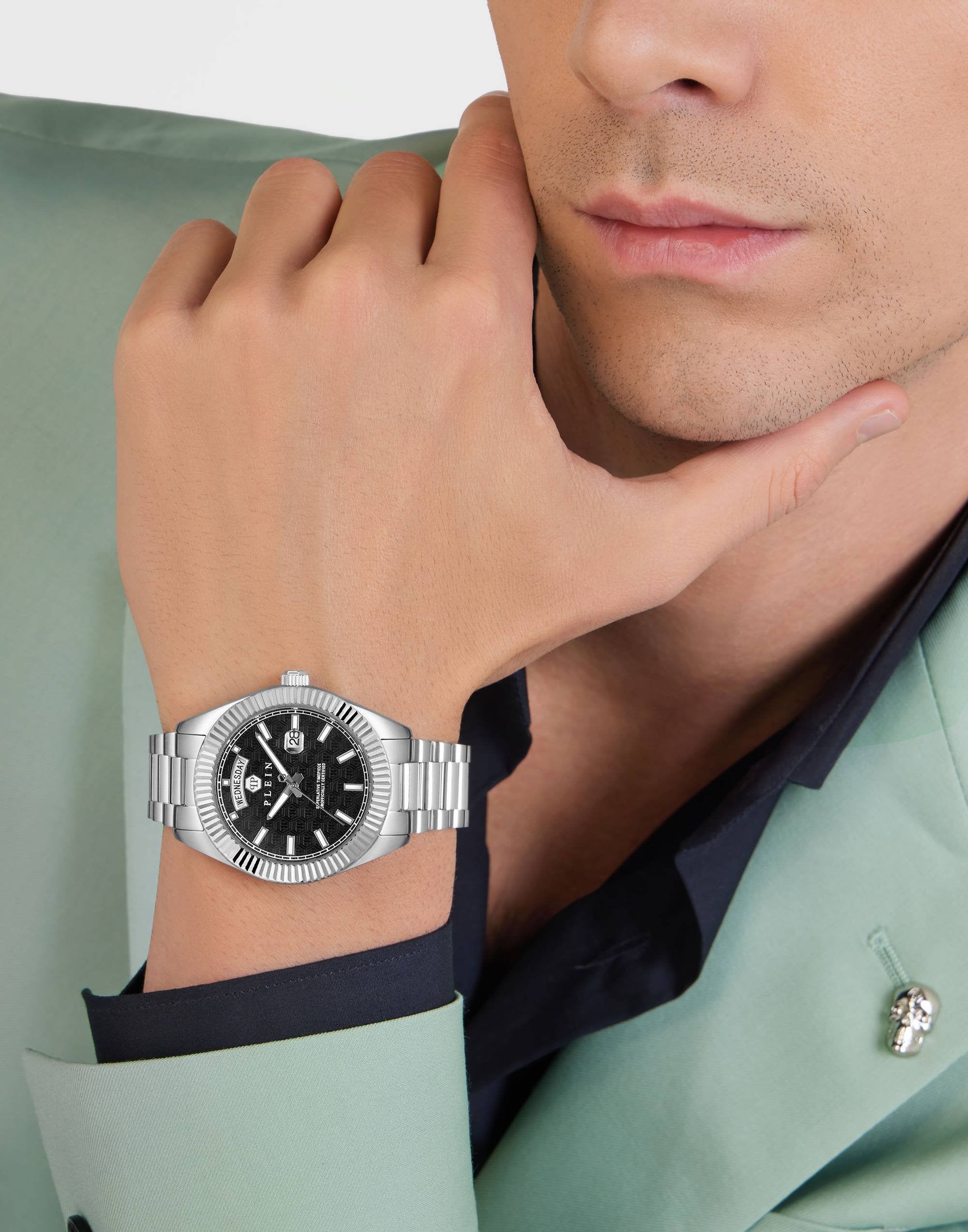 Philipp Plein Herrenuhr Date Superlative