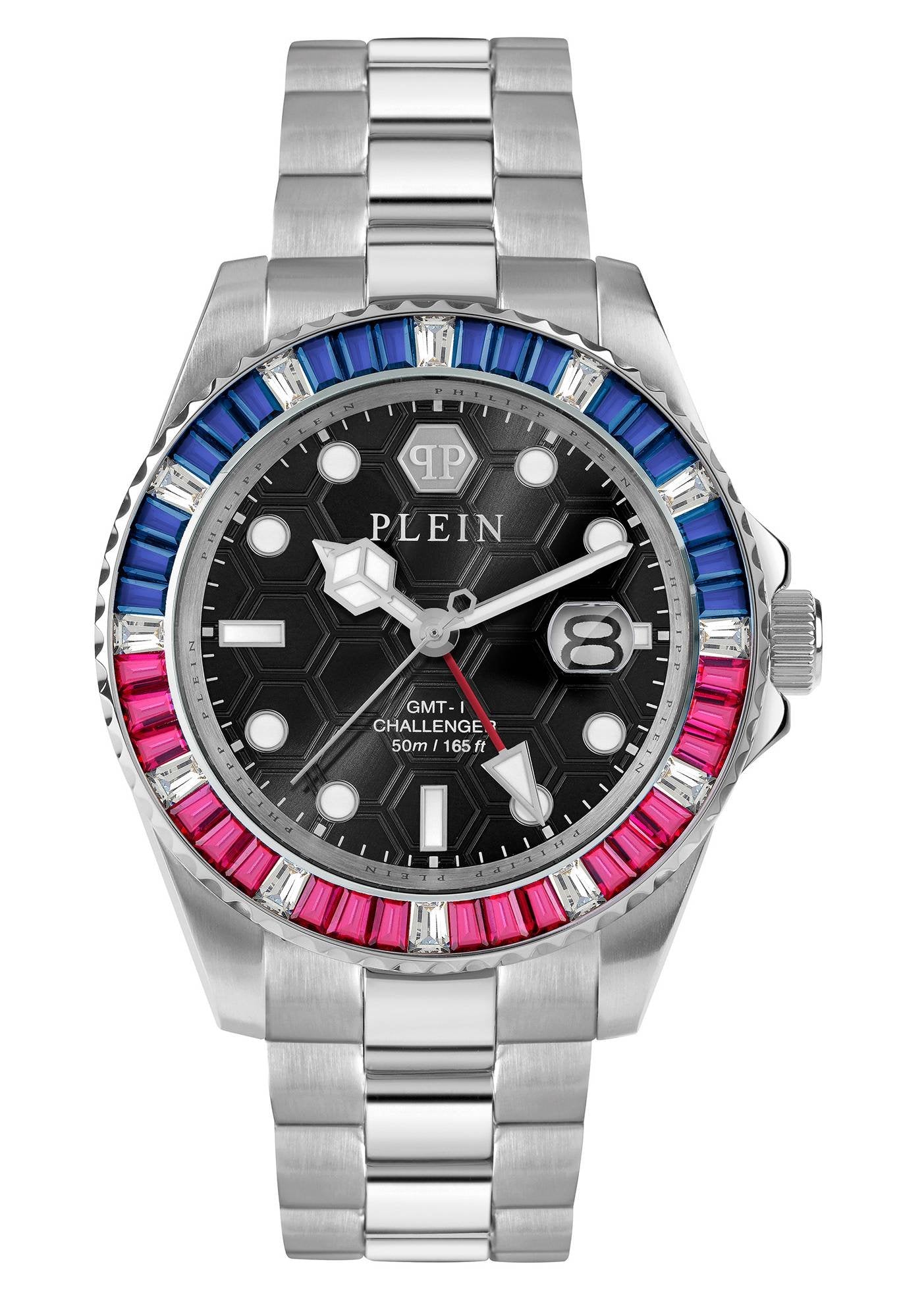 Philipp Plein Unisex Uhr GMT-I Challenger Baguettes