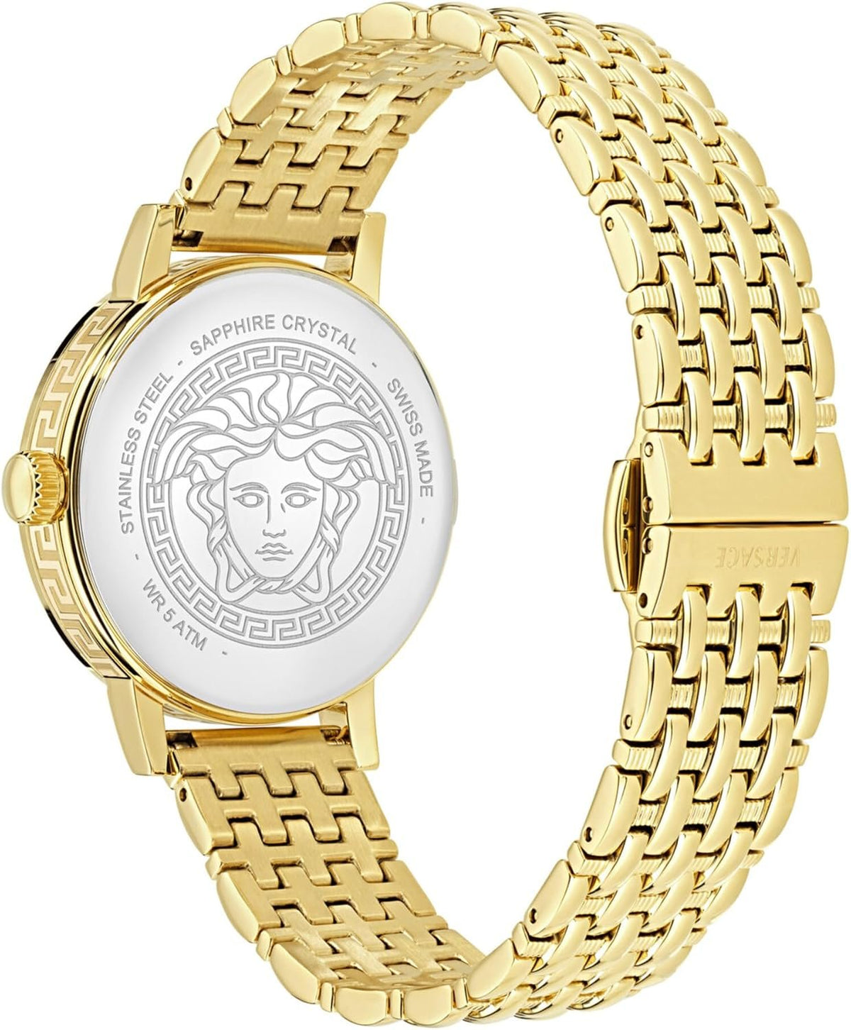 Versace Damen Analog Quarz Armbanduhr Greca Fortuna
