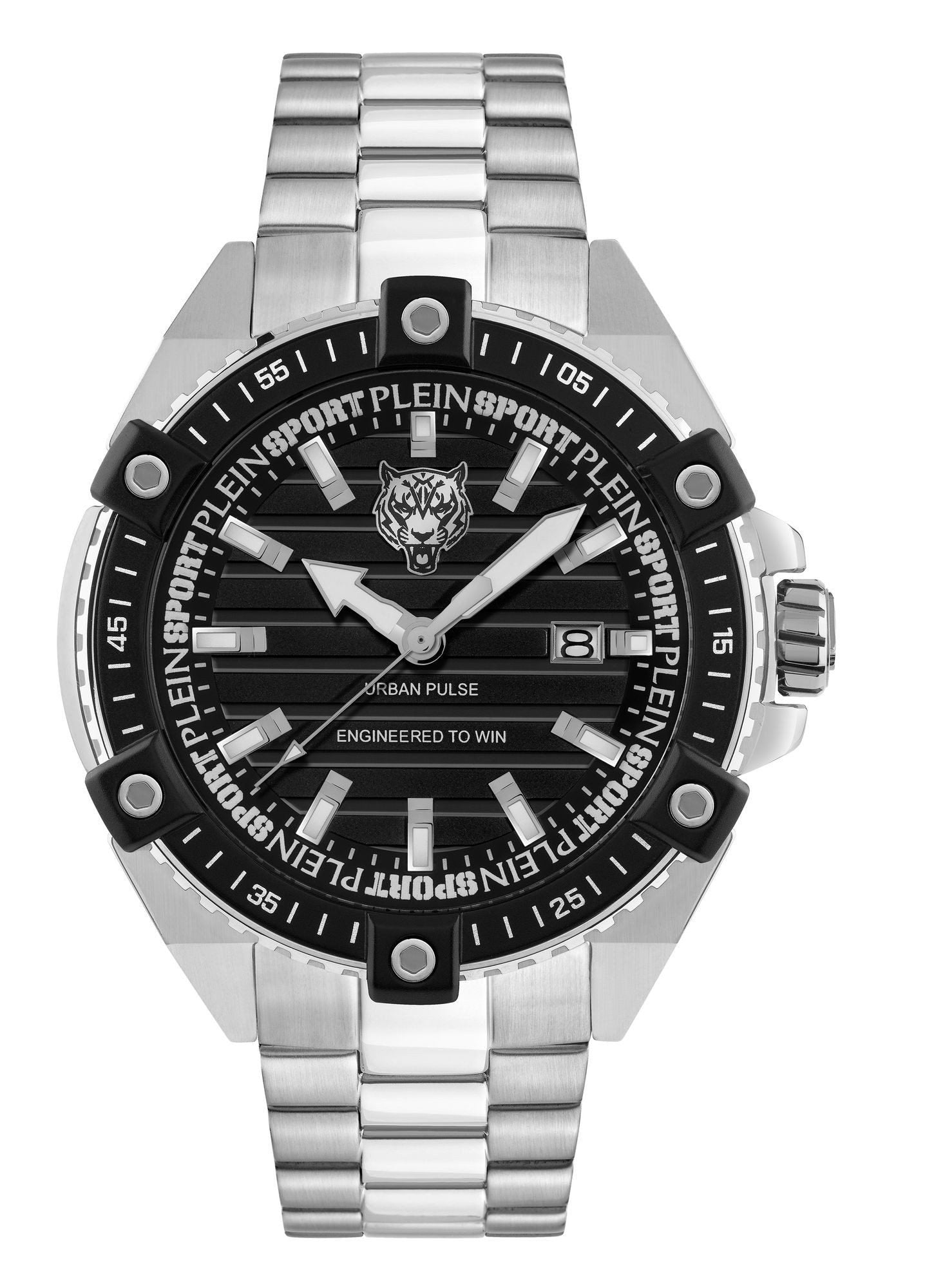 Philipp Plein Uhr Herren Urban Pulse PSFDA0524 Schwarz/Silber