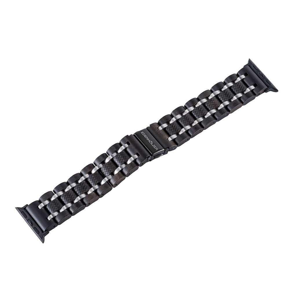 Edenhölzer Herren IWatch Armband Holzarmband Sandelholz Edelstahl
