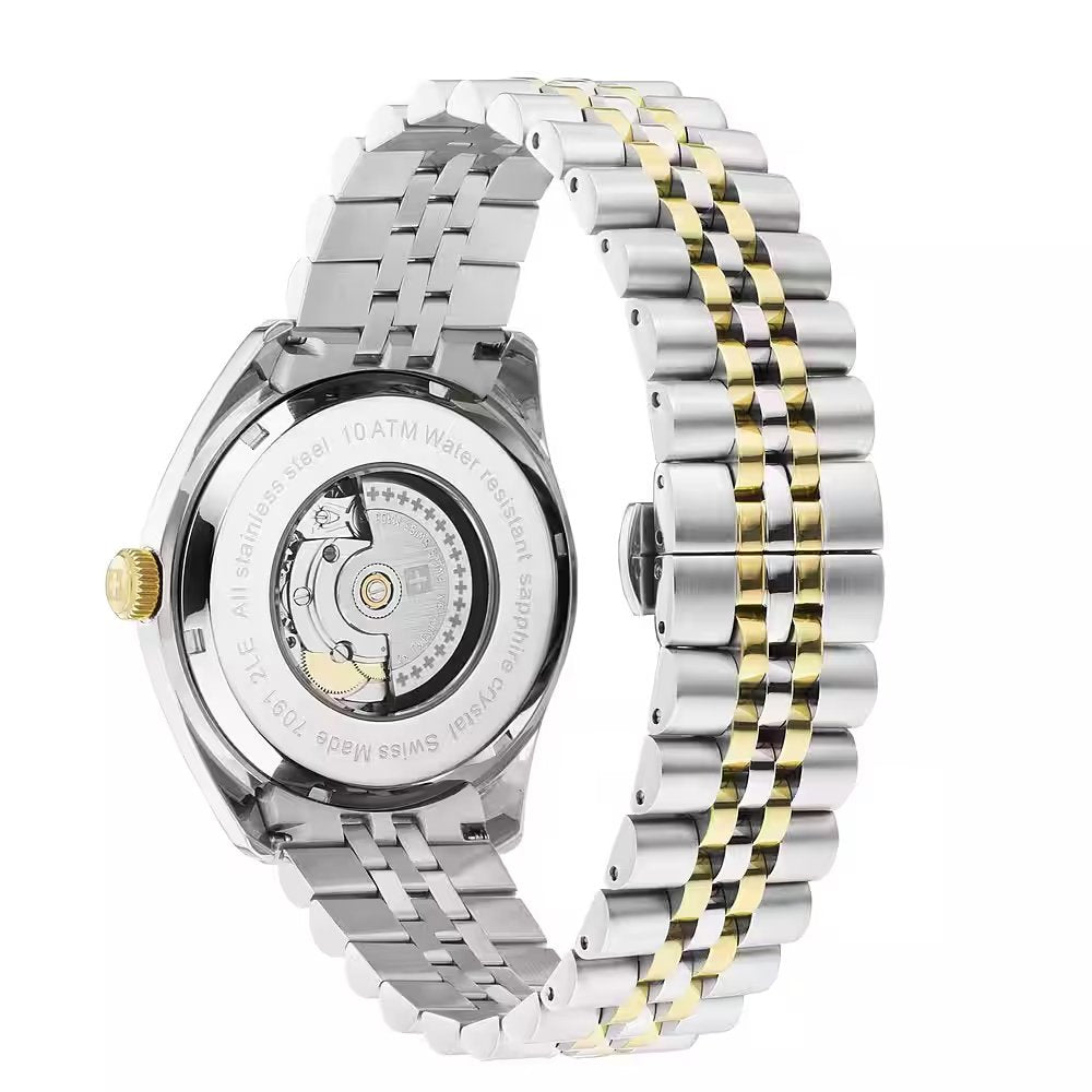 Swiss Alpine Military by Grovana Herrenuhr Admiral Elite Automatik Bicolor Schwarz 7091.2147