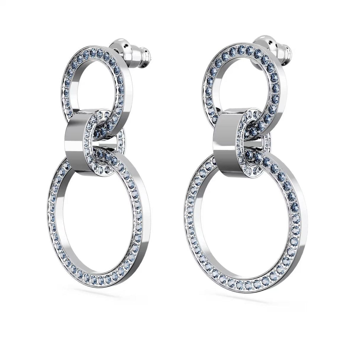 Swarovski Ohrstecker Dextera Damen Ohrringe Blau Rhodiniert 5663503