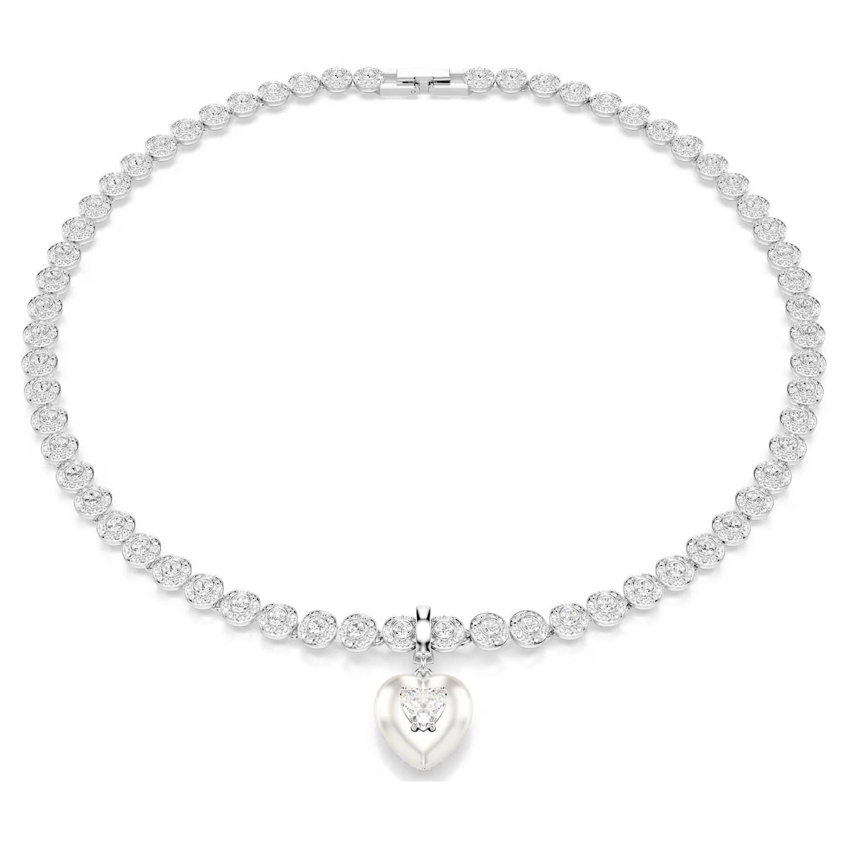 Swarovski Charm Damen Idyllia Herz Weiß Rhodiniert 5742960