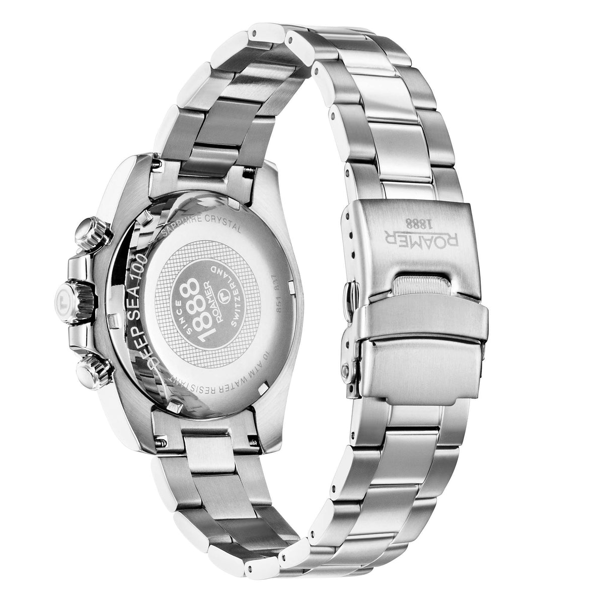Roamer Herren Armbanduhr Deep Sea 100 Armband Stainless Steel 851837 41 15 20