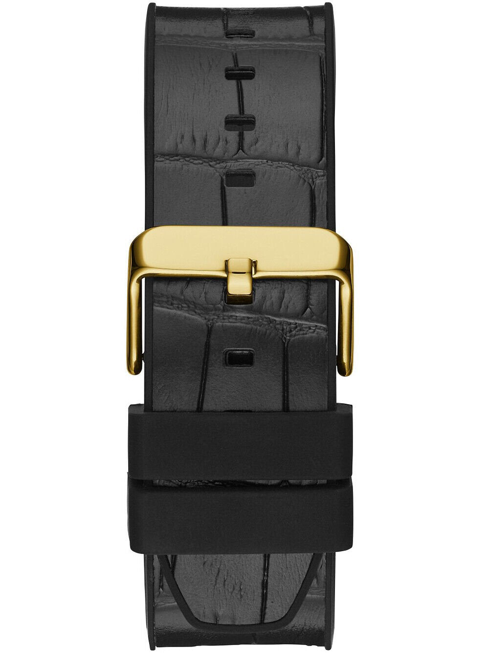 Guess Herren Armbanduhr Multifunktionsuhr Edge schwarz, gold 46 mm GW0492G3