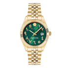 Philipp Plein Damenuhr Date Superlative Goldfarben, Grün PWYFA0626