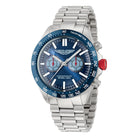 Aston Martin Herren Chronograph Armbanduhr AML ICON MTIS1F503 Blau/Stahl MTIS1F503
