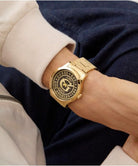 Guess Armbanduhr Herren Collegiate G Analog Gold GW0888G2