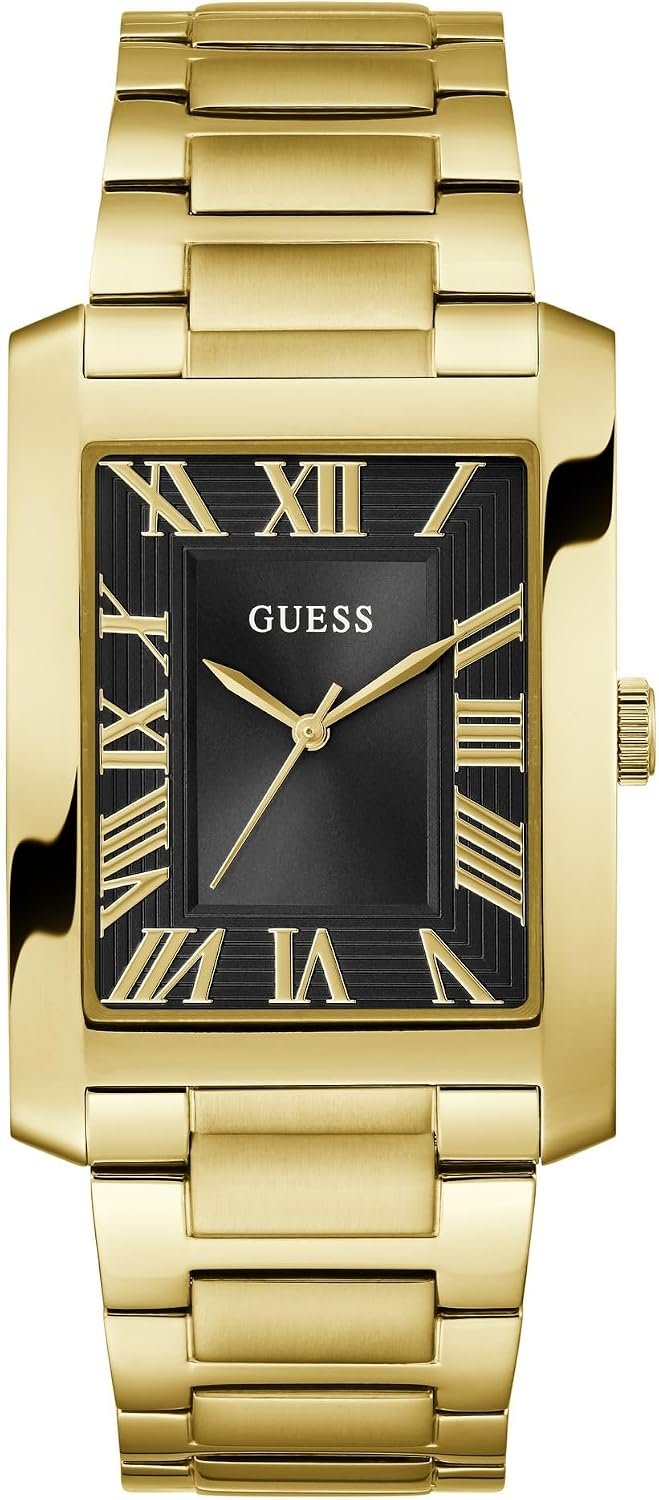 GUESS Armbanduhr Damen CLYDE Gold Schwarz GW0896G2