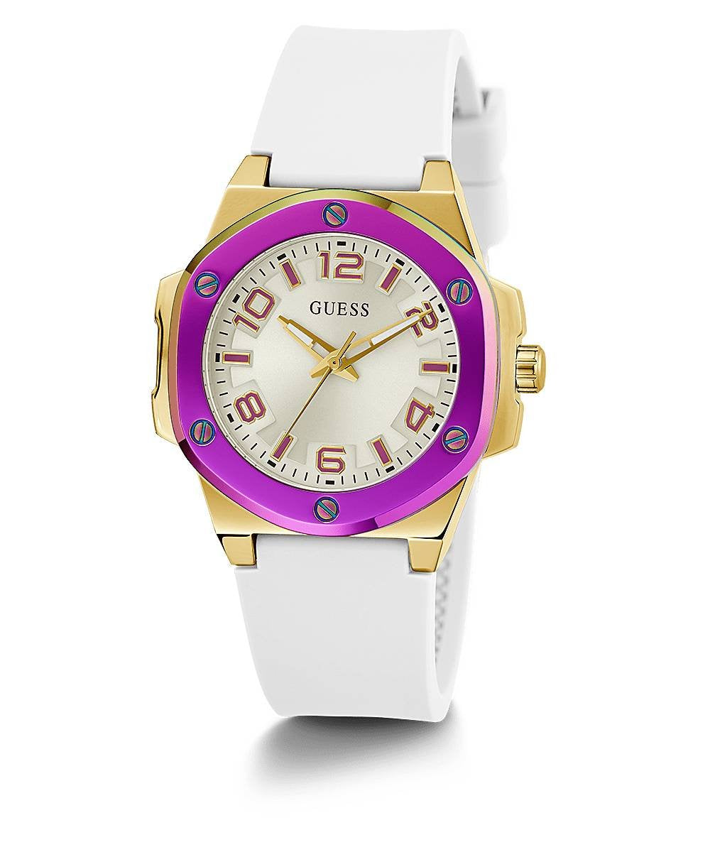 Guess Damen Armbanduhr  38 mm Armband Silikon GW0556L2
