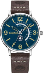 Timberland Analoguhr Herren Saunderstown Silberfarben Blau Braun TDWGB2182701