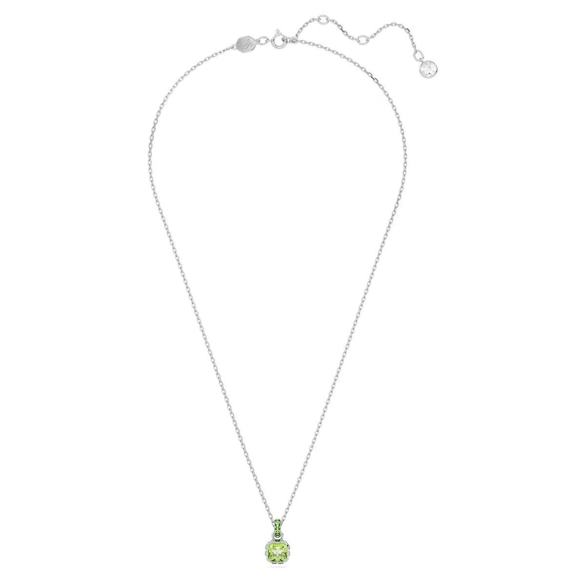 Swarovski Kette mit Anhänger Birthstone August Kissenschliff Grün 5651706