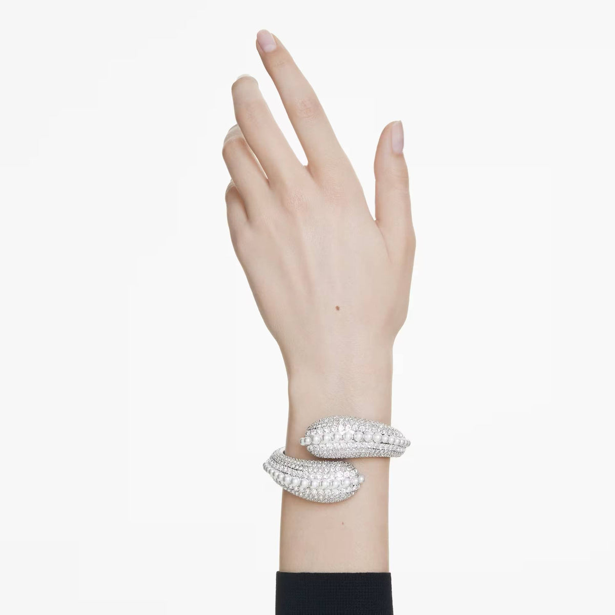 SWAROVSKI Armband Damen Sublima Armreif Kristallperle Weiß Rhodiniert 5700925