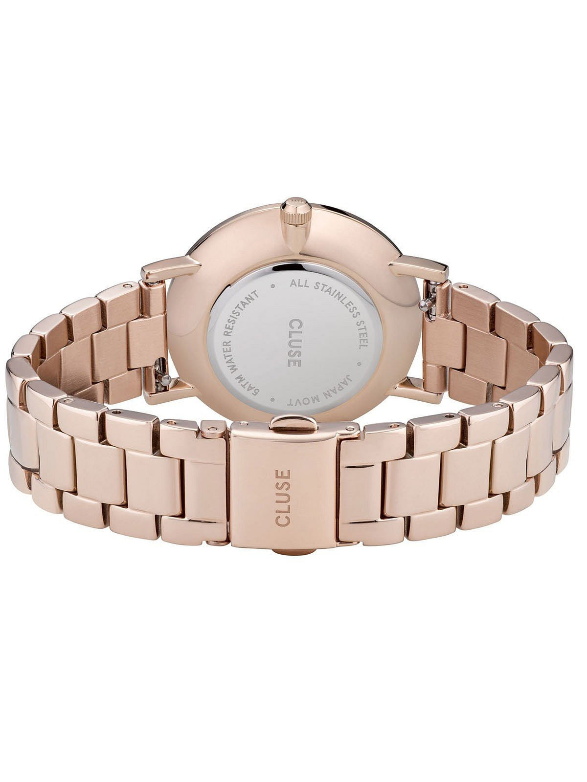 Cluse Damen Armbanduhr  Le Couronnement  35 mm Diamanten auf dem Gehäuse Armband Edelstahl CW0101209009