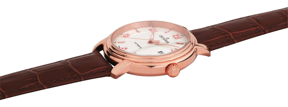 Grovana Armbanduhr Herren St Andrews Fairway Roségold Weiß 1703.2562