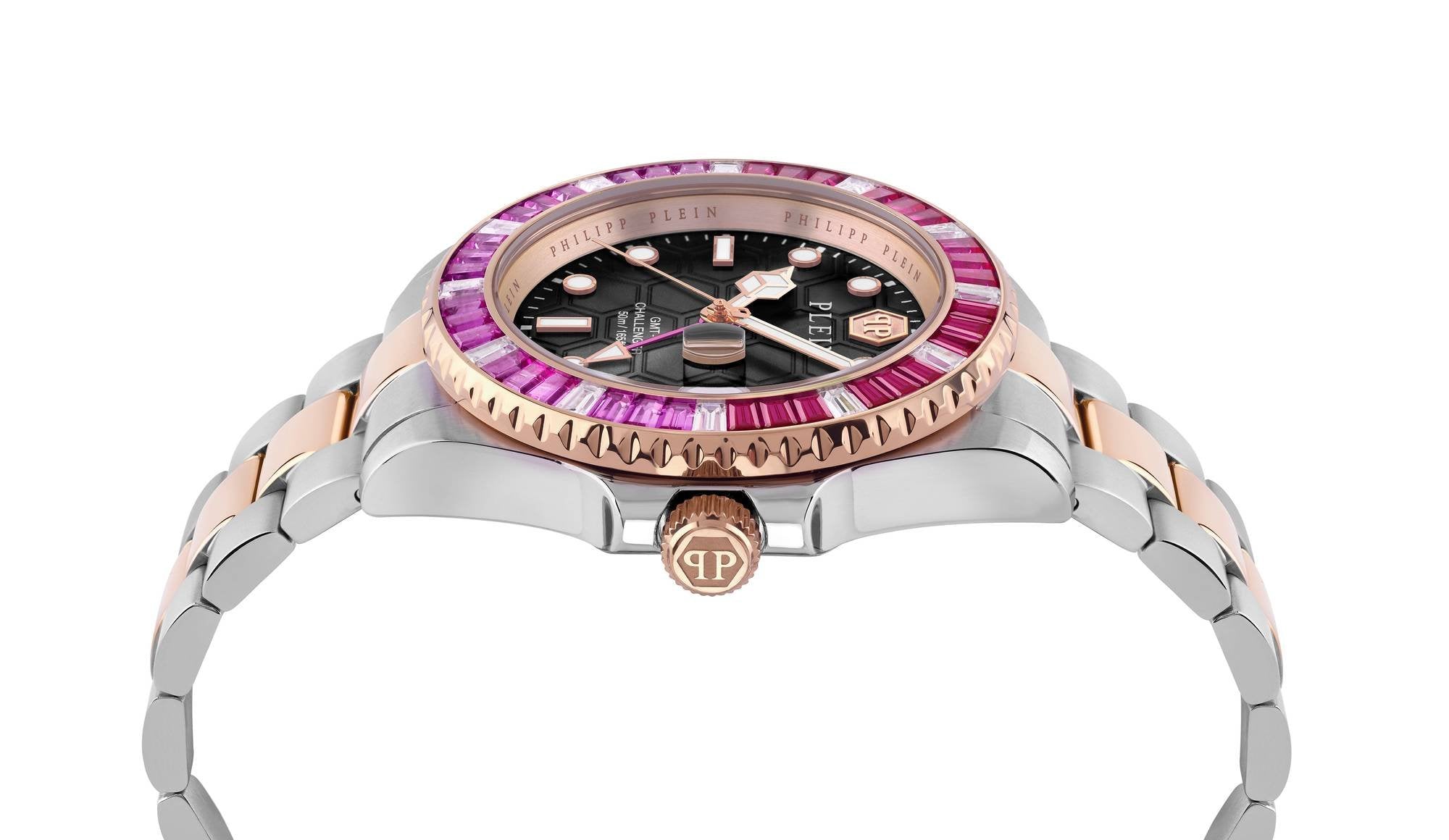 Philipp Plein Unisex Uhr GMT-I Challenger Baguettes