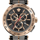 Versace Herren Chronograph Aion VE6CA0323 Roségold-Schwarz