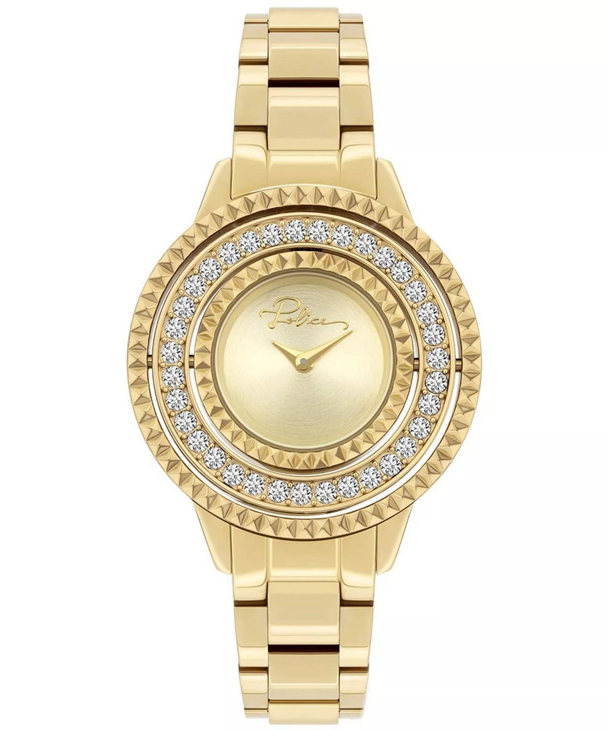 Police Armbanduhr Quarzuhr Damen PILAT Gold PL.16037BSG/22M