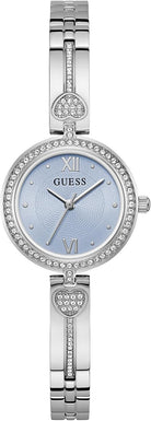 Guess Analoguhr Damen Lovey Silberfarben GW0655L4