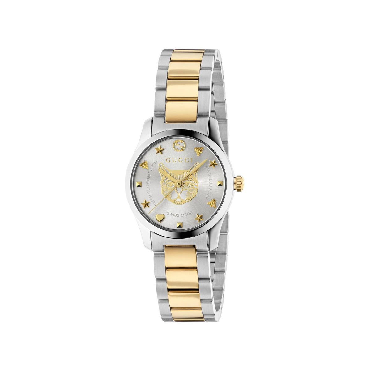 Gucci Uhr Unisex G Timeless Silber Gold 530243-I8600-8486
