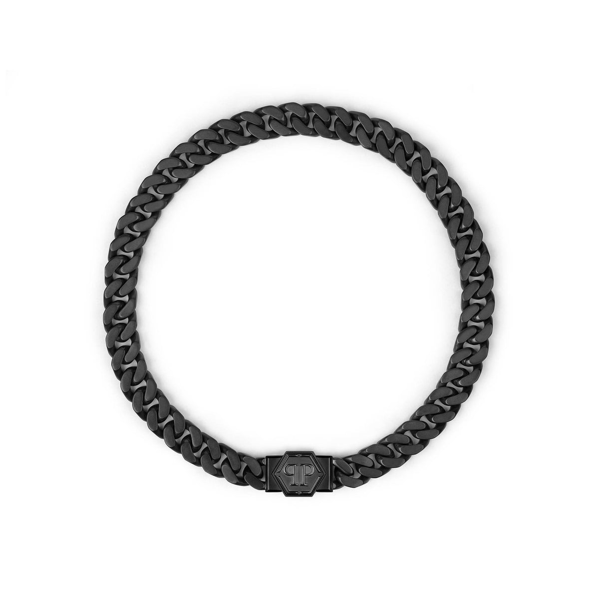 Philipp Plein Herren Kette Halskette Edelstahl Hexagon