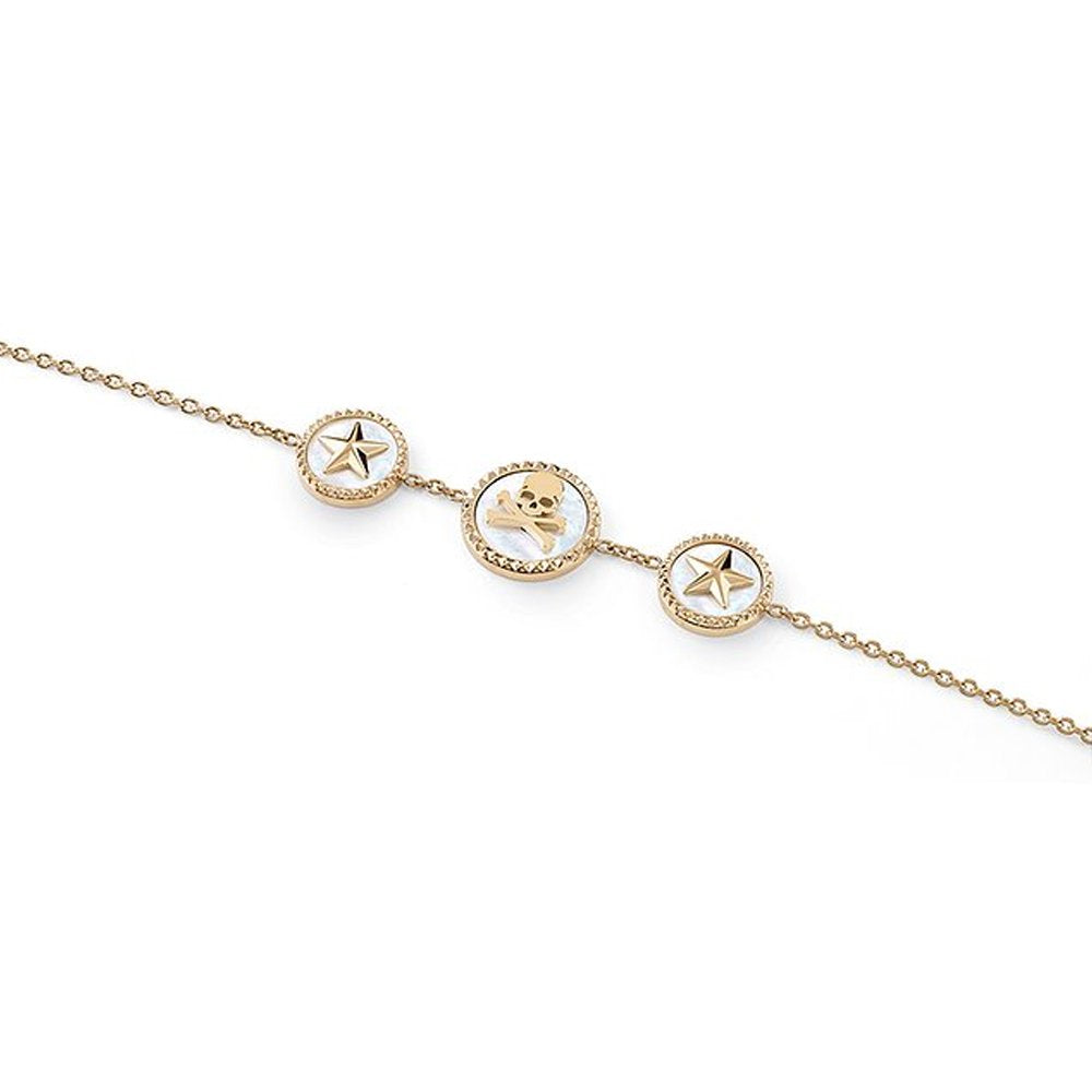 Philipp Plein Damen Armband PLEIN MINI LOGO Goldfarben PJ2EA09BU