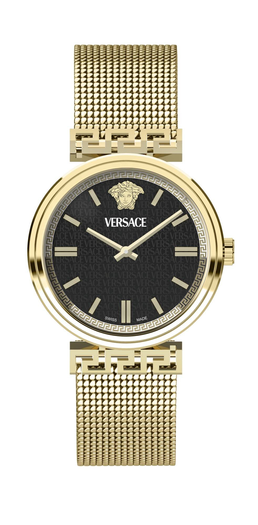 Versace Damen Armbanduhr MYTHOS VETCA Gold Schwarz VETCA0724