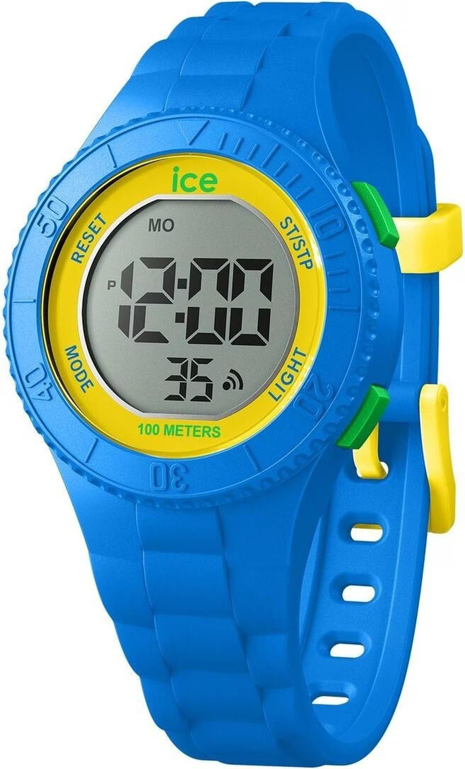 Ice-Watch Digitaluhr Damen ICE digit Blue yellow green Small blau gelb grün 021615