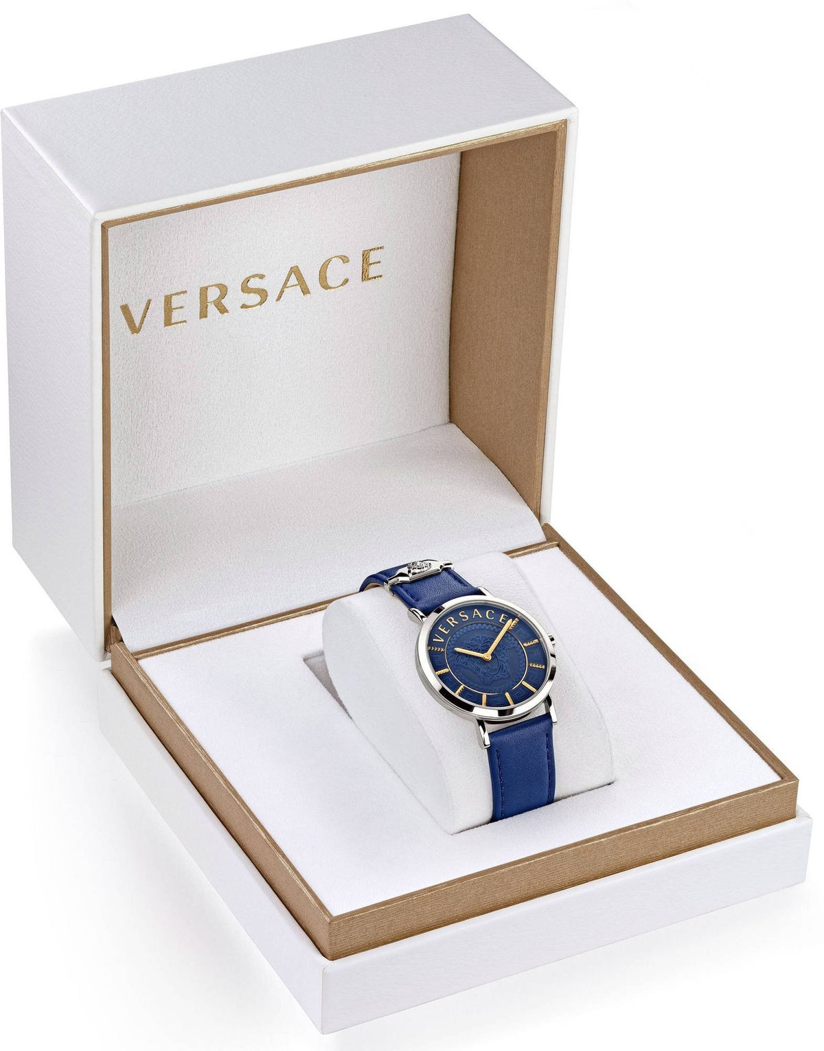 Versace Schweizer Uhr V-Essential silber VEK4001 21