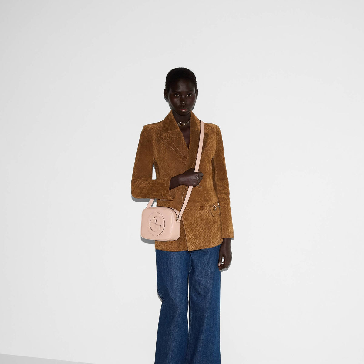 Gucci Blondie Mini Shoulder Bag Unisex Light Pink Leder 820429AAEDB6705