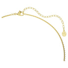 Swarovski Halskette Unisex Hyperbola Rundschliff Weiß Goldlegierungsschicht 5740410