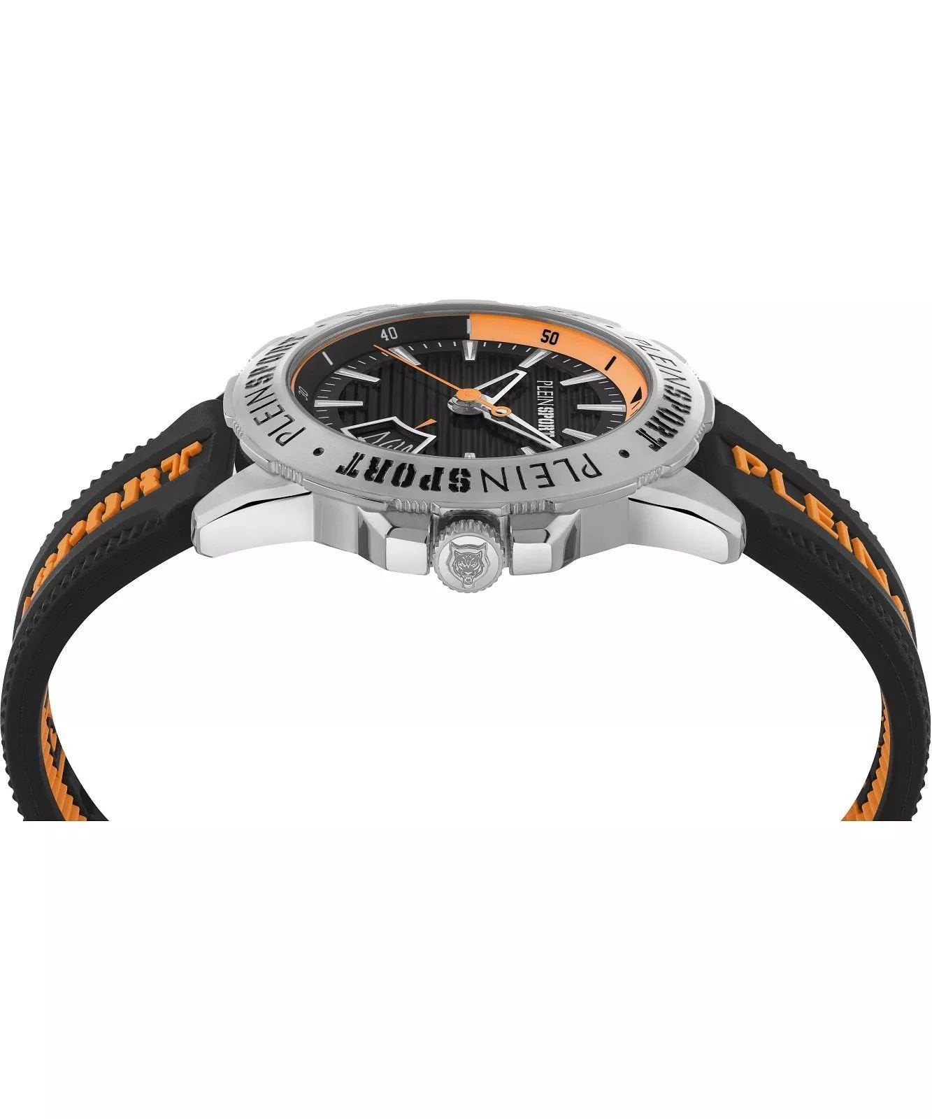 Plein Sport Herren Uhr Rampage PSGDA0324 Schwarz/Orange Silikon 44 mm