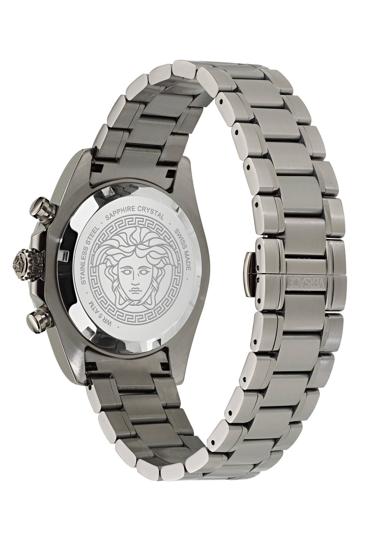 Versace Uhr Herren Chronograph Grün Gunmetal VE9K01224