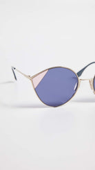 FENDI Damen FF 0341/S U1 Sonnenbrille, Gold Blau/Blau, One Size