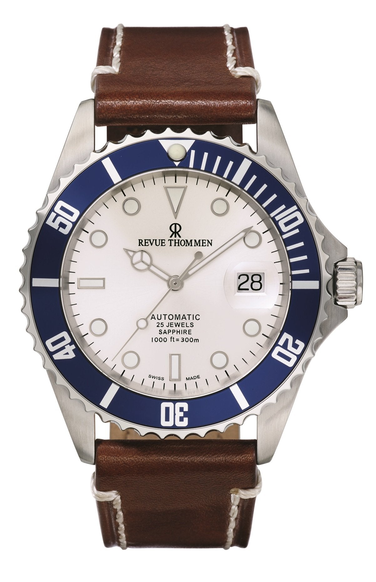 Revue Thommen Herren Armbanduhr 17571.2525 – klassische Schweizer Automatikuhr mit sportlich‑elegantem Diver‑Design.