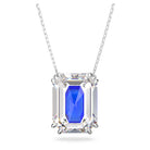 Swarovski Damen Swarovsk Chroma Halskette Oktagon-Schliff, Blau, Rhodinierti  5600625