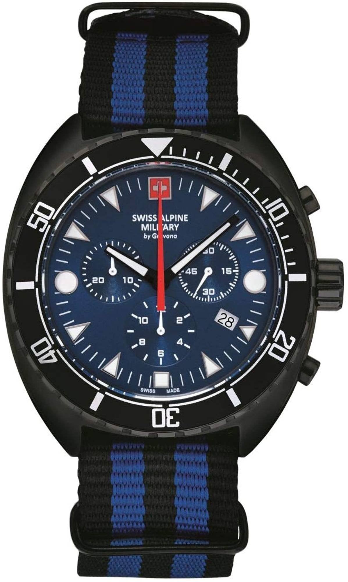 Swiss Alpine Military Herren Armbanduhr NATO-Armband  7066.9675