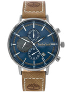Timberland Analoguhr Herren Sterling Dual Time Grau Blau Braun TDWGF2182901
