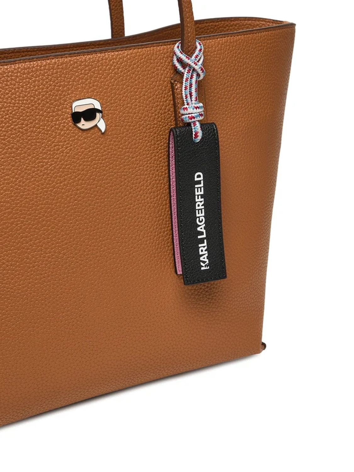 Karl Lagerfeld Shopper Damen Ikon Pebble Tote Dark Tan Braun A4W30002 1UR