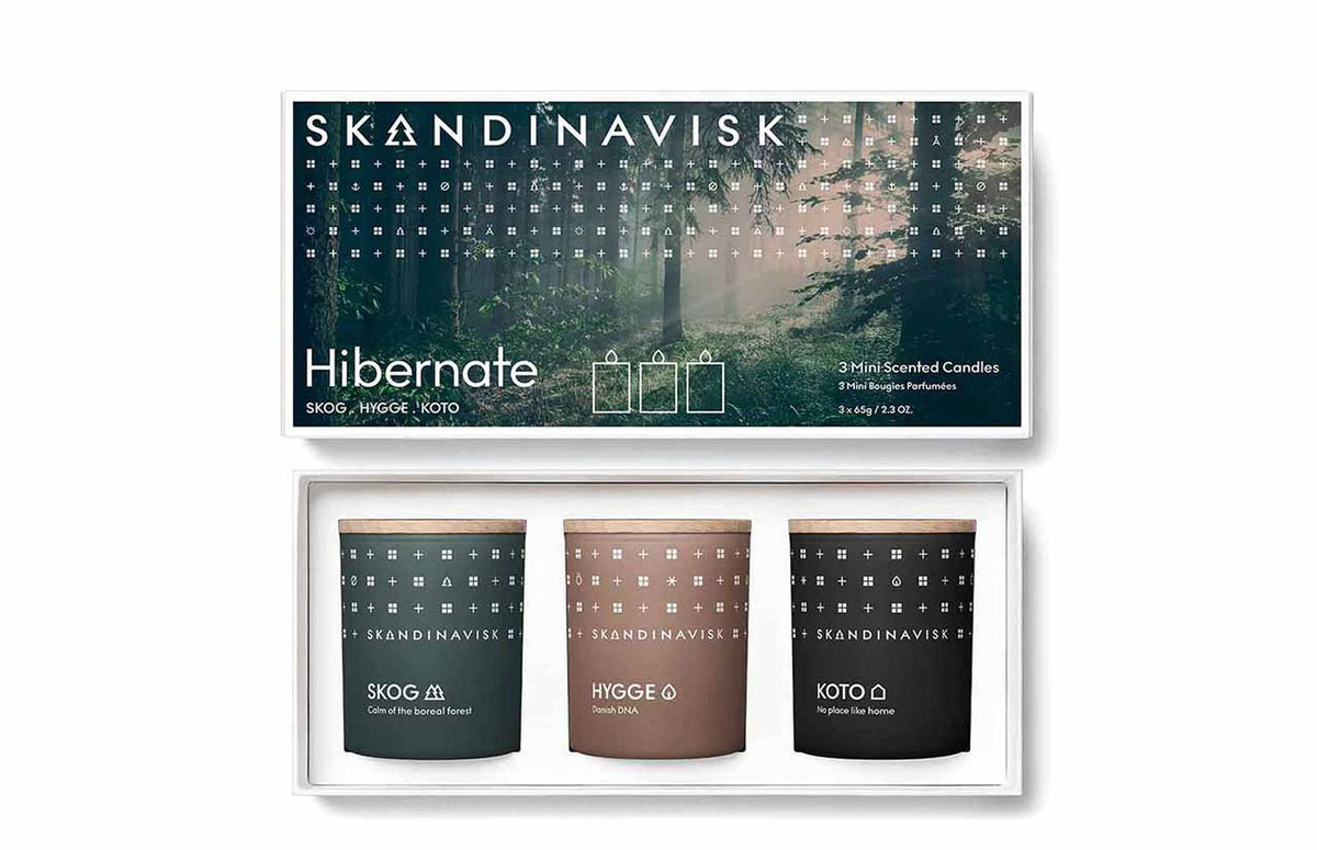 Skandinavisk Duftkerze Unisex HIBERNATE Giftset Grün Mehrfarbig SKA 22005