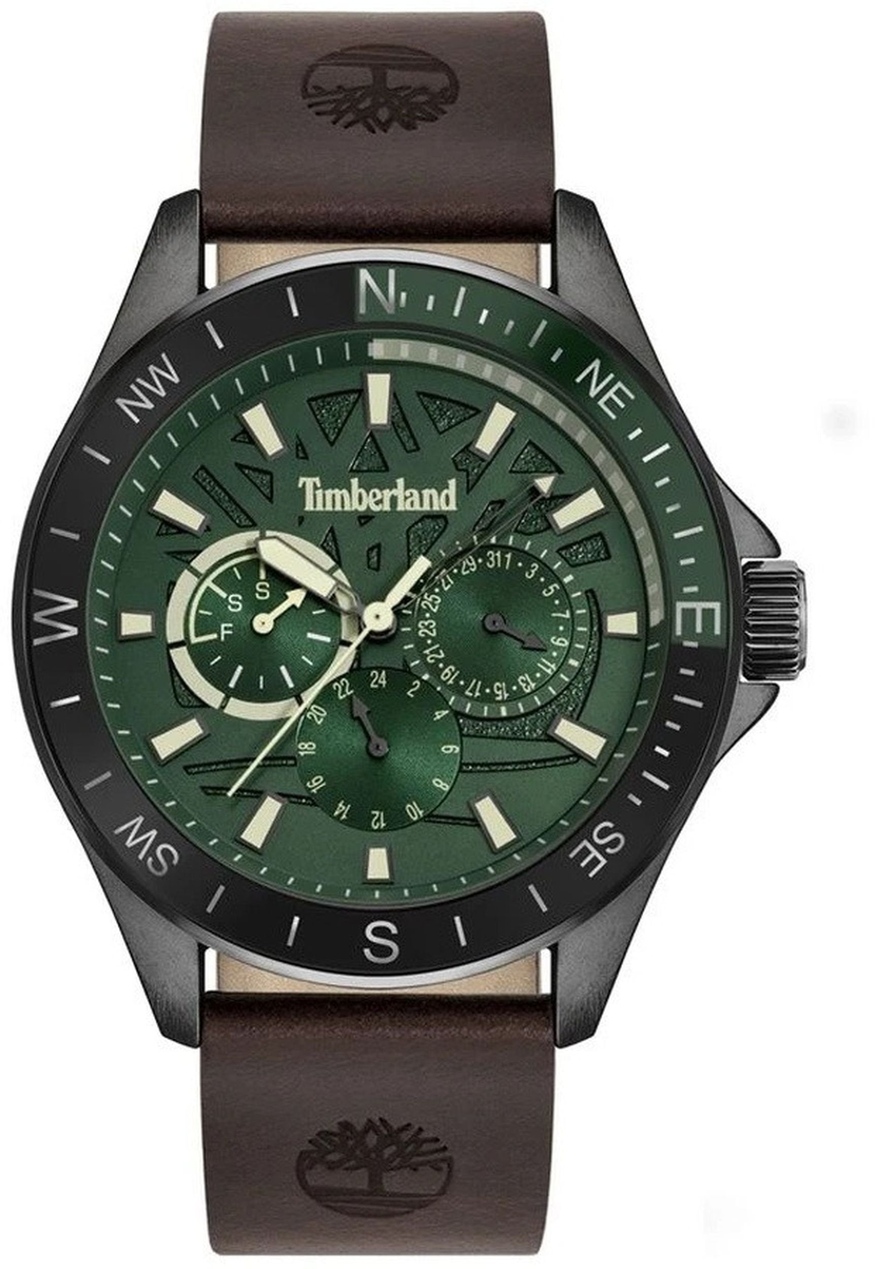 Timberland Analoguhr Herren Epsom Z Grau Grün Braun TDWGF9001503