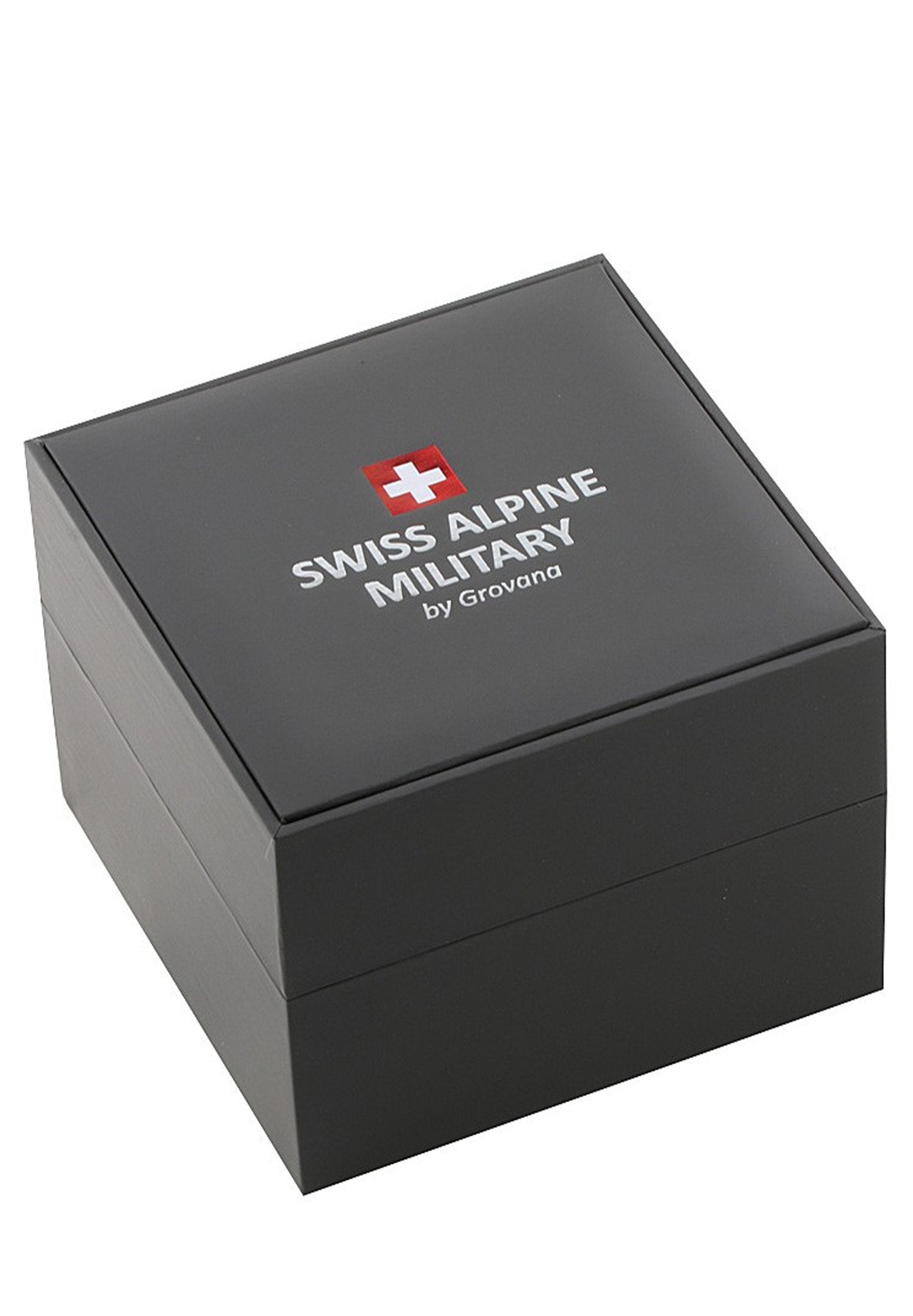 Swiss Alpine Military Herren Uhr GMT Analog Quarz 7052 Edelstahl 10 ATM 7052.1115