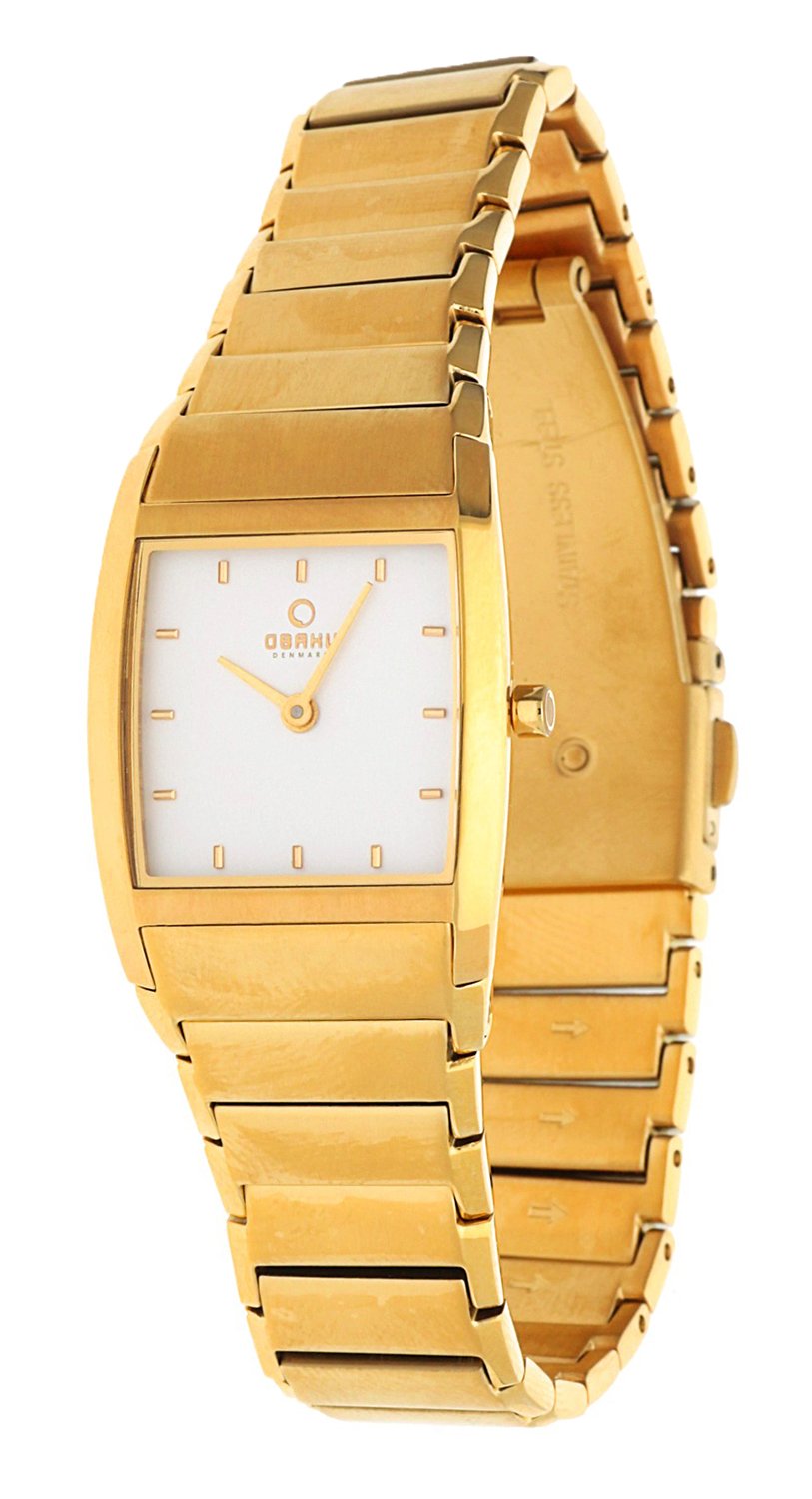Obaku Damen Armbanduhr Gold V142LGISG
