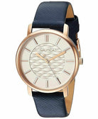 Nautica Damen Armbanduhr Coral Gables 36 mm Blau, Roségold  NAPCGS011